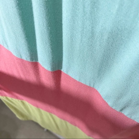 Soprano Color Block Stripe Strapless Maxi Dress Size S - Picture 4 of 7